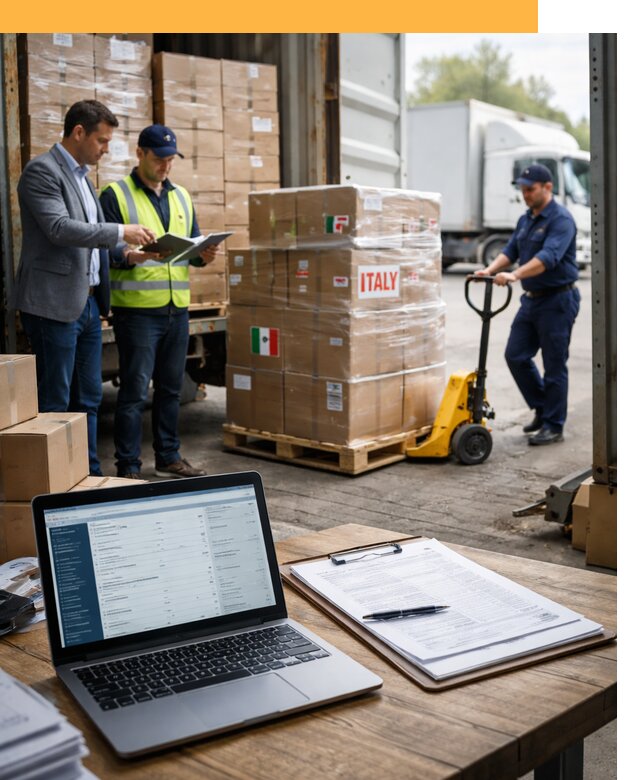 Доставка грузов из Италии: морские и авиаперевозки от 18578