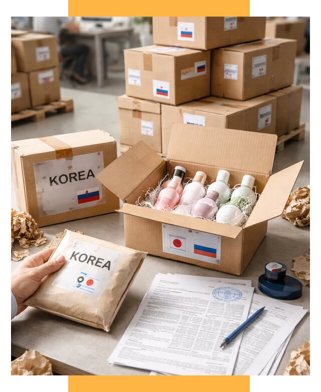 Доставка косметики из Кореи от 8773 р. под ключ | СетСервис-Сев