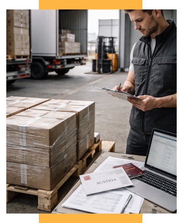 Доставка в Австрию от 67087 р. Логистика и экспорт СетСервис-Сев