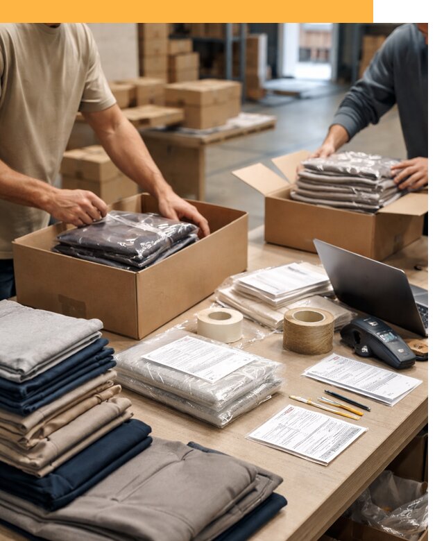 Перевозка одежды по миру от 7741 руб. с таможенным оформлением